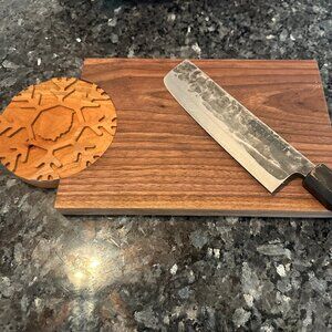 Handmade wooden cutting/charcuterie boards. 13" by 6 3/4"